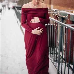 Red Maternity Gown